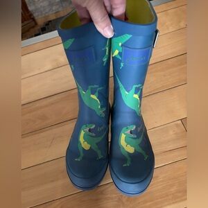 Blue Dinosaur Rain Boots